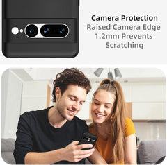 Google Pixel 7 Pro Case Slim Soft Shockproof Cover Matte Black - FIXgenie