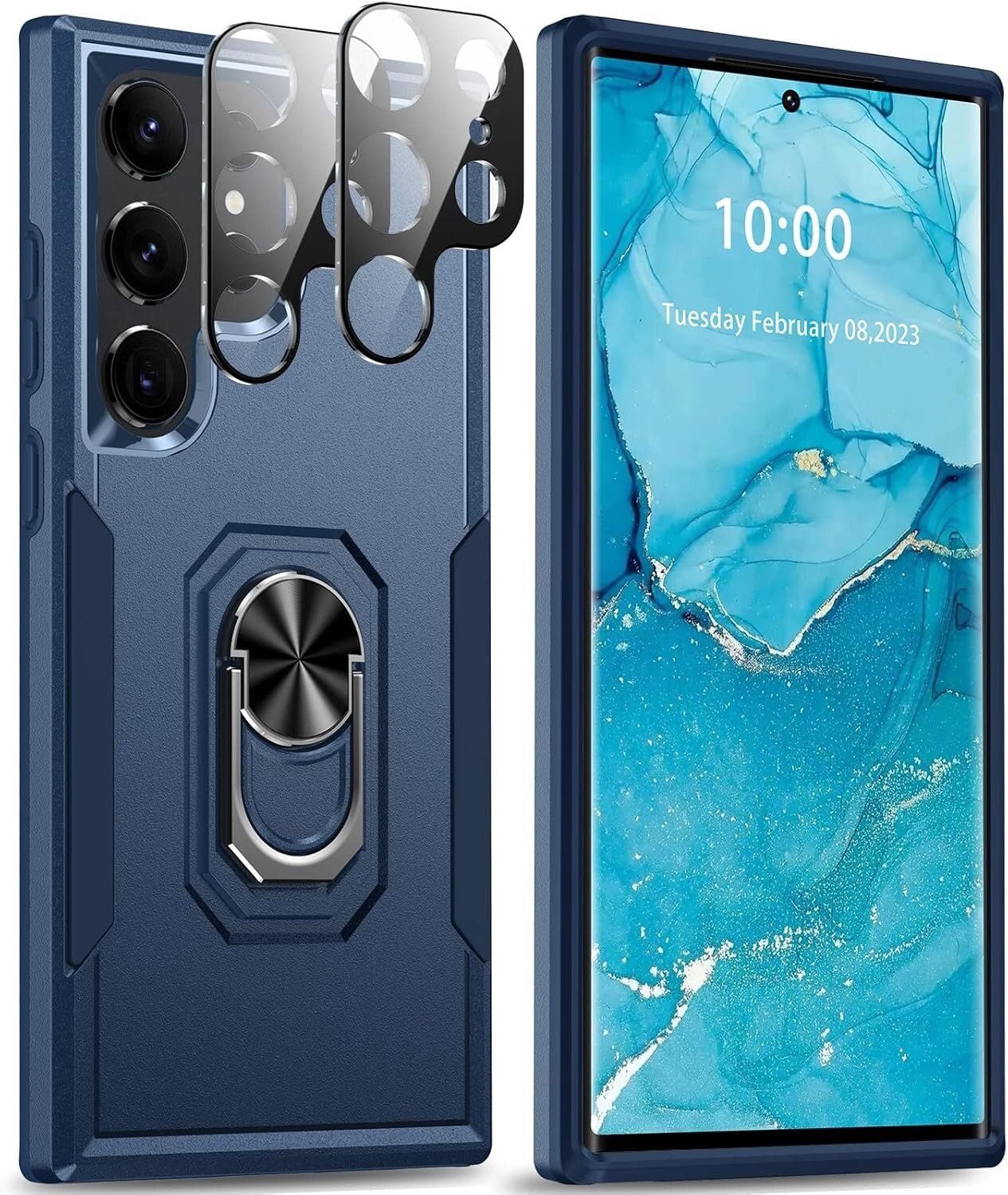 Samsung Galaxy S23 Ultra Shockproof Case Cover with Camera Lens Protector - FIXgenie