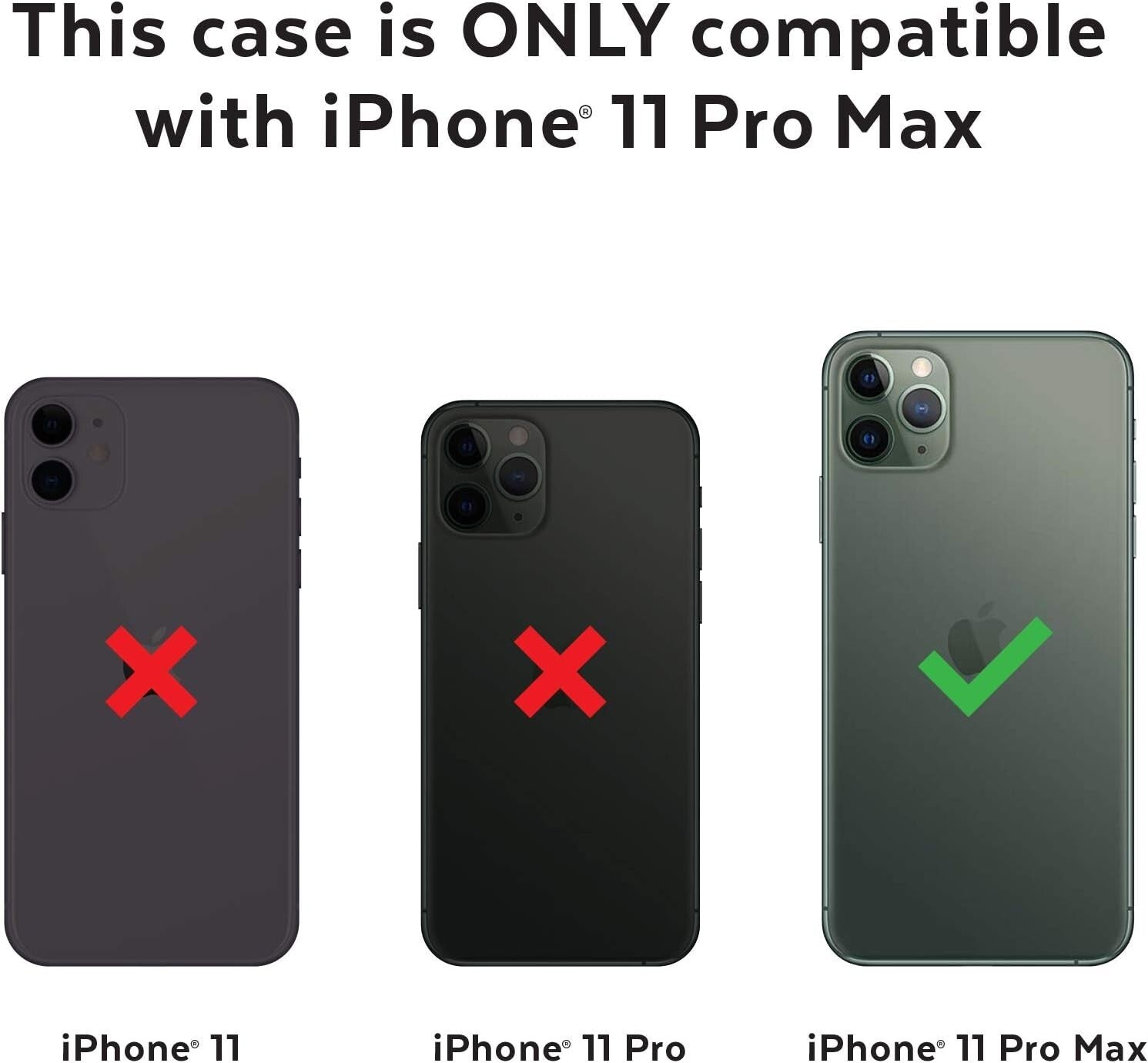 Speck Presidio Stay Clear Case Cover For iPhone 11 Pro Max - Clear - FIXgenie