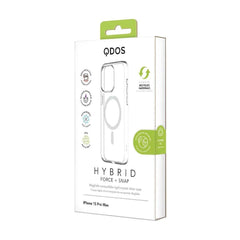 QDOS iPhone 15, 15 Pro Clear Case with MagSafe Charging Hybrid Force with Snap - FIXgenie