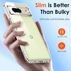 Google Pixel 7 Clear Case Military Grade Shockproof Cover w/ Screen Protectors - FIXgenie