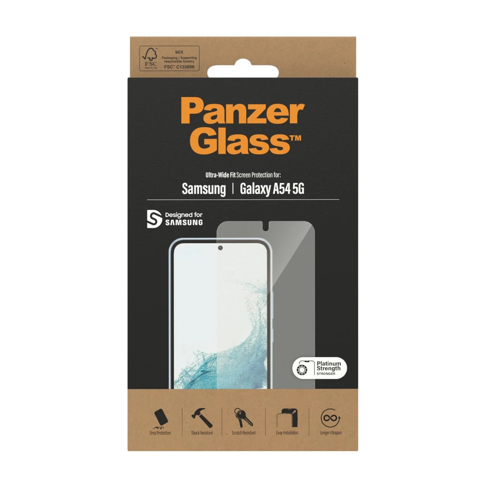 PanzerGlass® Screen Protector Samsung Galaxy A54 5G | Ultra - Wide Fit - FIXgenie