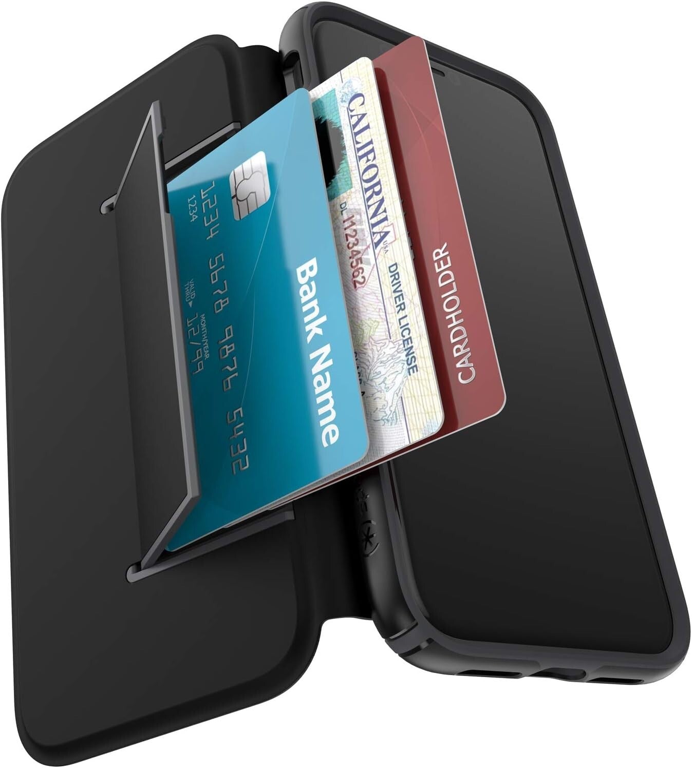 Speck Presidio Folio Wallet Case for iPhone 11 Pro Heathered Black/Slate Grey - FIXgenie
