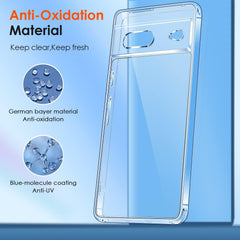 Google Pixel 7 Clear Case Military Grade Shockproof Cover w/ Screen Protectors - FIXgenie