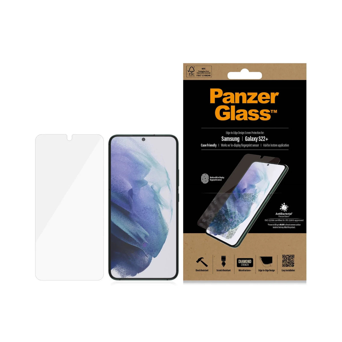 PanzerGlass® UltraForce1 Samsung Galaxy S22+ | Screen Protector - FIXgenie