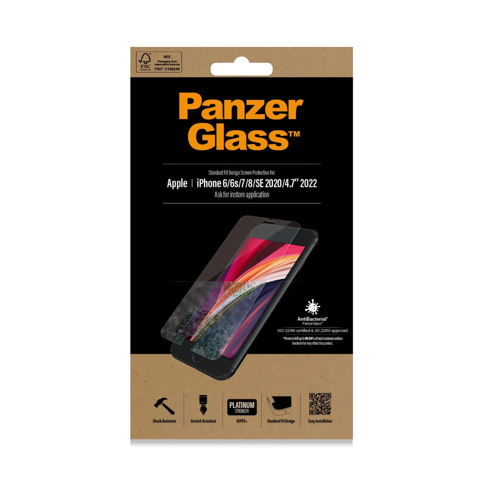 PanzerGlass® Screen Protector iPhone 8 | 7 | 6s | 6 | SE (2020/2022) | Standard - FIXgenie