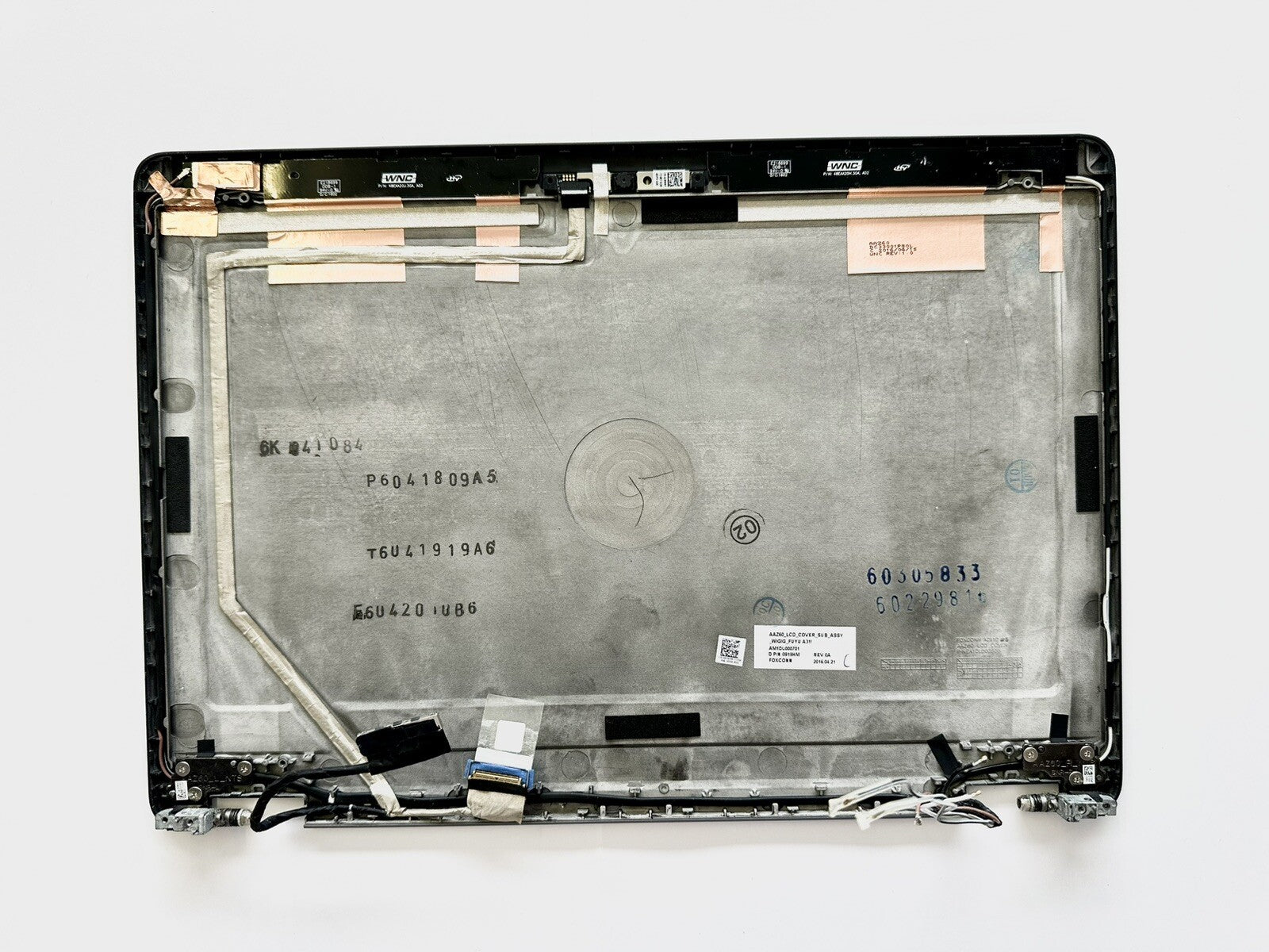 Dell Latitude E7470 14" Screen Lid Top Back Cover With Hinges and Screen Cable - FIXgenie