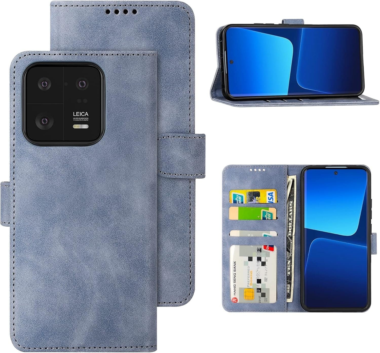 Xiaomi 13 Pro 5G Flip Wallet Case Shockproof Protective Cover PU Leather TPU - FIXgenie