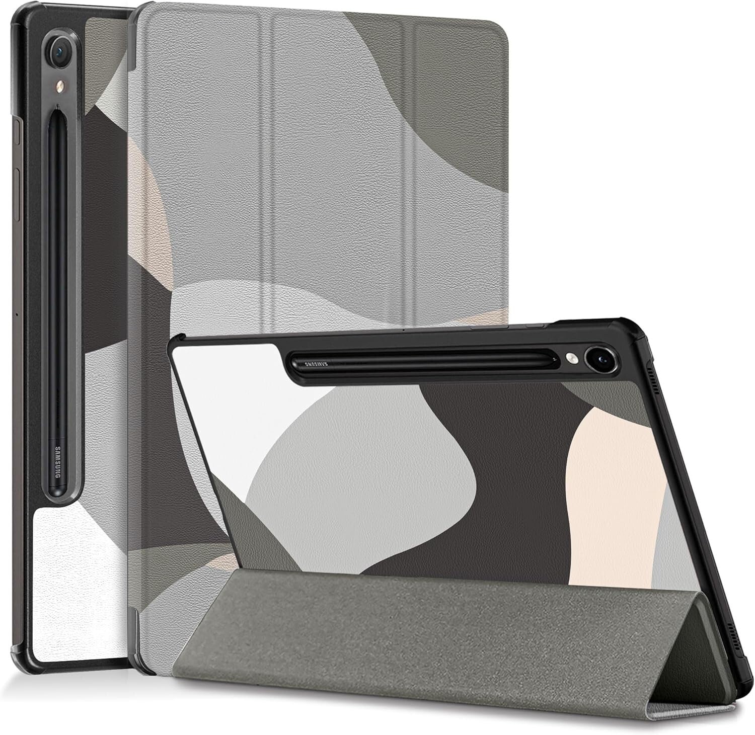 For Samsung Galaxy Tab S9 Plus 12.4'' Case Smart Book Stand Cover Art - FIXgenie