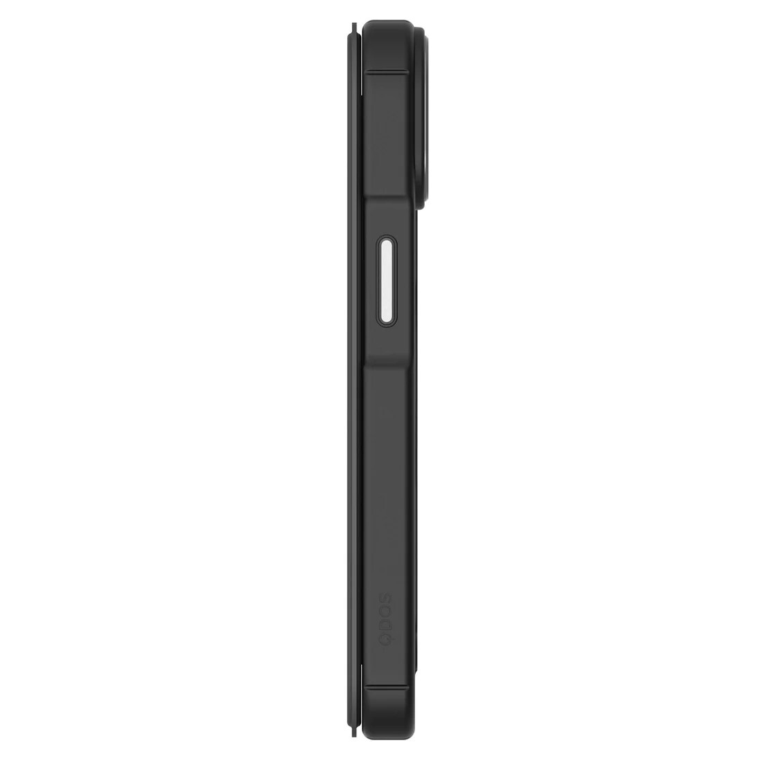 QDOS Hybrid Fold iPhone 14 / 13 Wallet Case Magsafe Clear / Black - FIXgenie