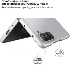 Lightweight Full - Body Protective Case Cover for Samsung Galaxy Z Fold 5 Silver - FIXgenie