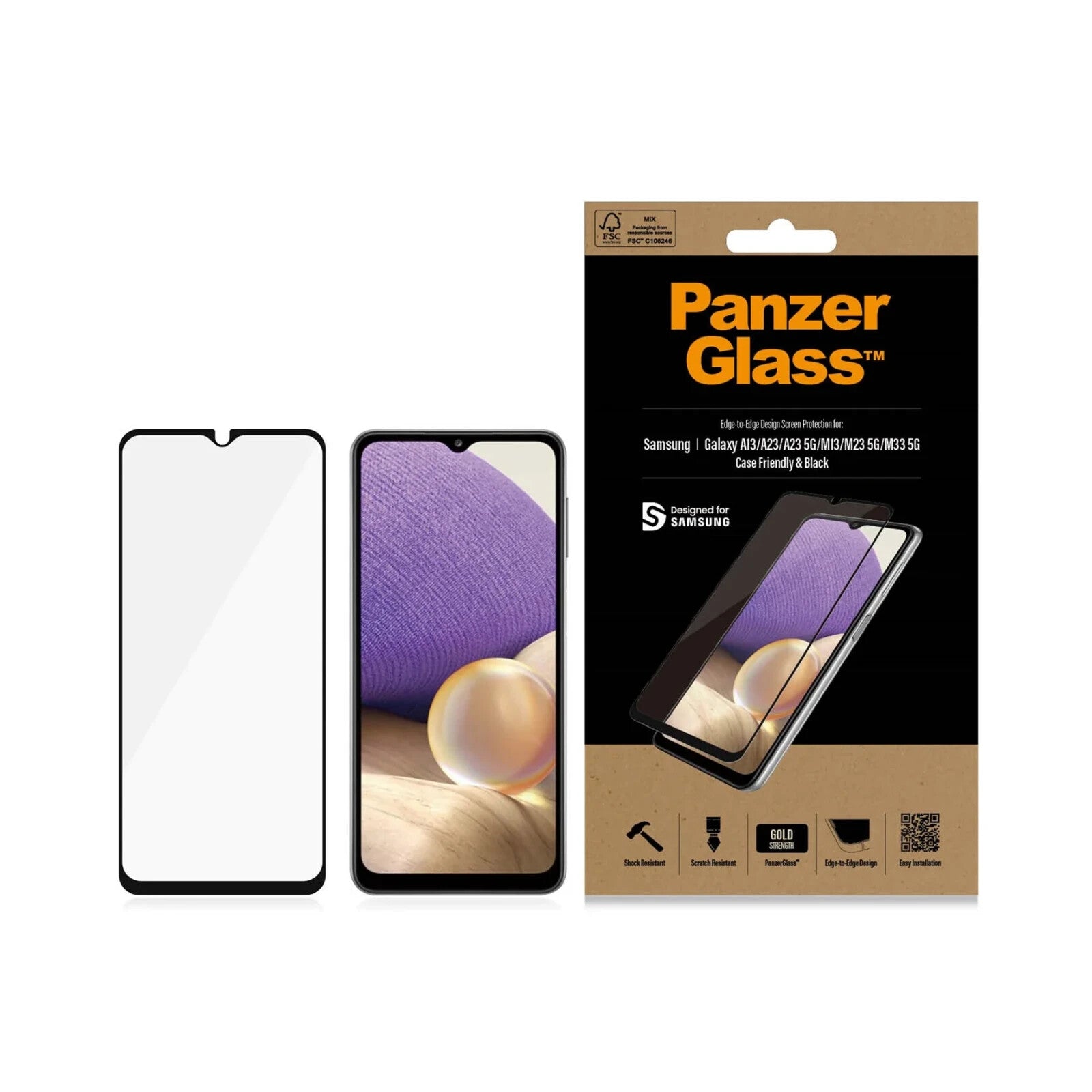 PanzerGlass® Screen Protector Samsung Galaxy A13, A23, A23 5G, M13, M23 5G, M33 - FIXgenie