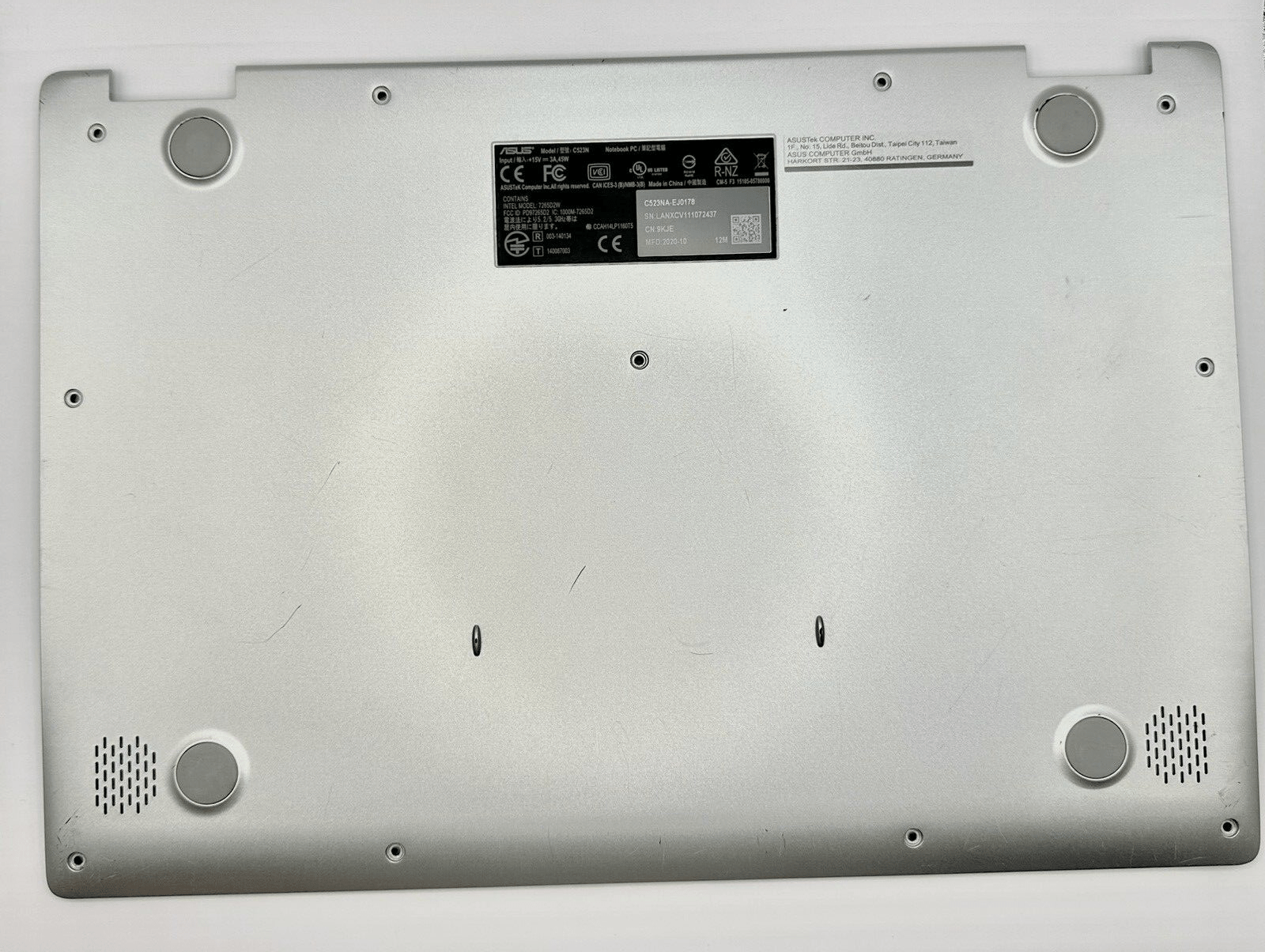 Asus Chromebook C523NA C523N Bottom Case - FIXgenie