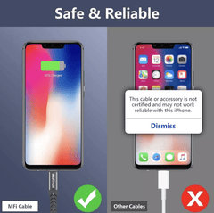 BESTAUX 18W USB C to Lightning Cable Apple MFi Certified Quick Charge 1M - FIXgenie