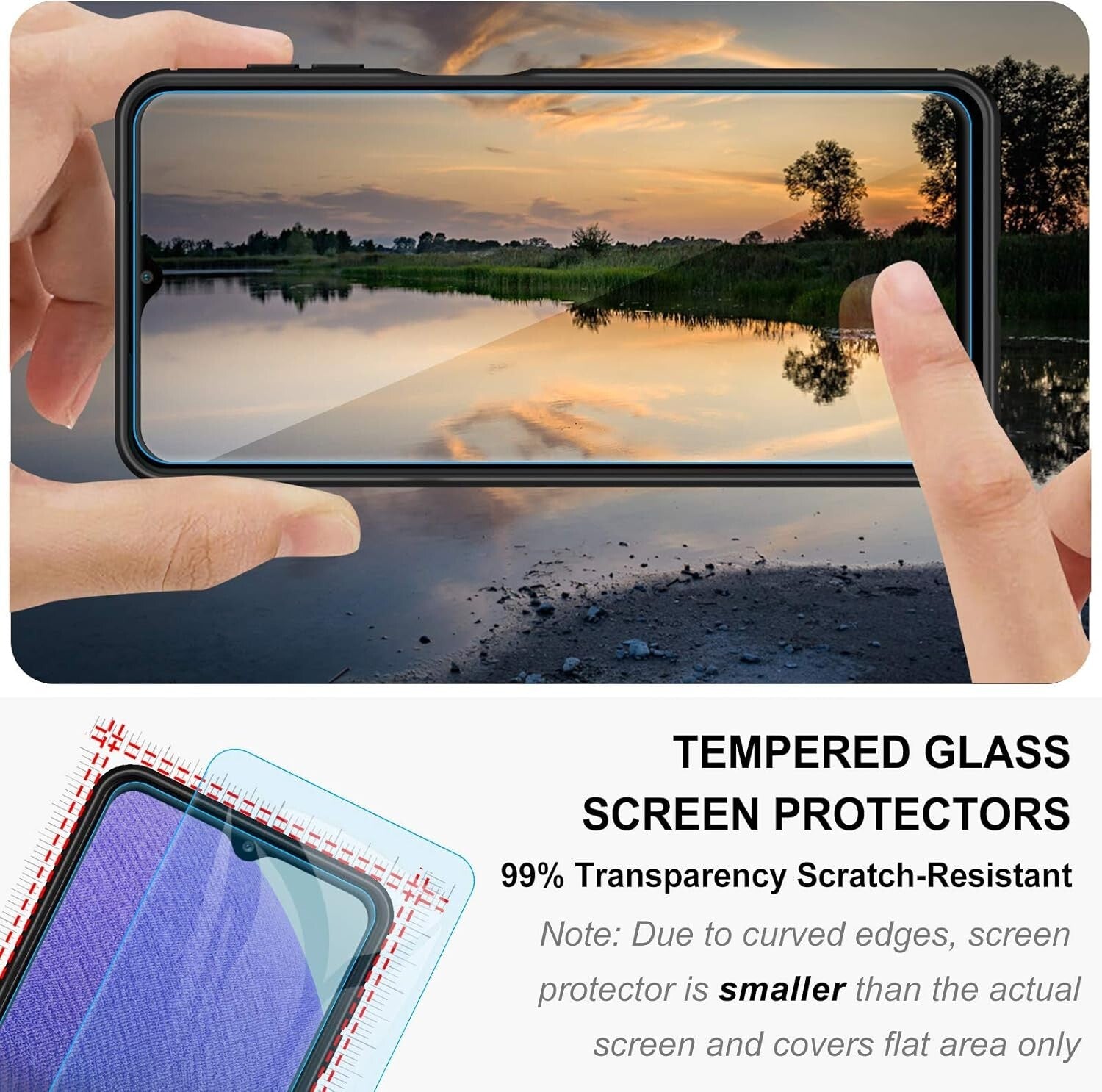 Samsung Galaxy A32 5G / M32 5G Shockproof Soft Silicone Cover Case w/ Screen Pro - FIXgenie