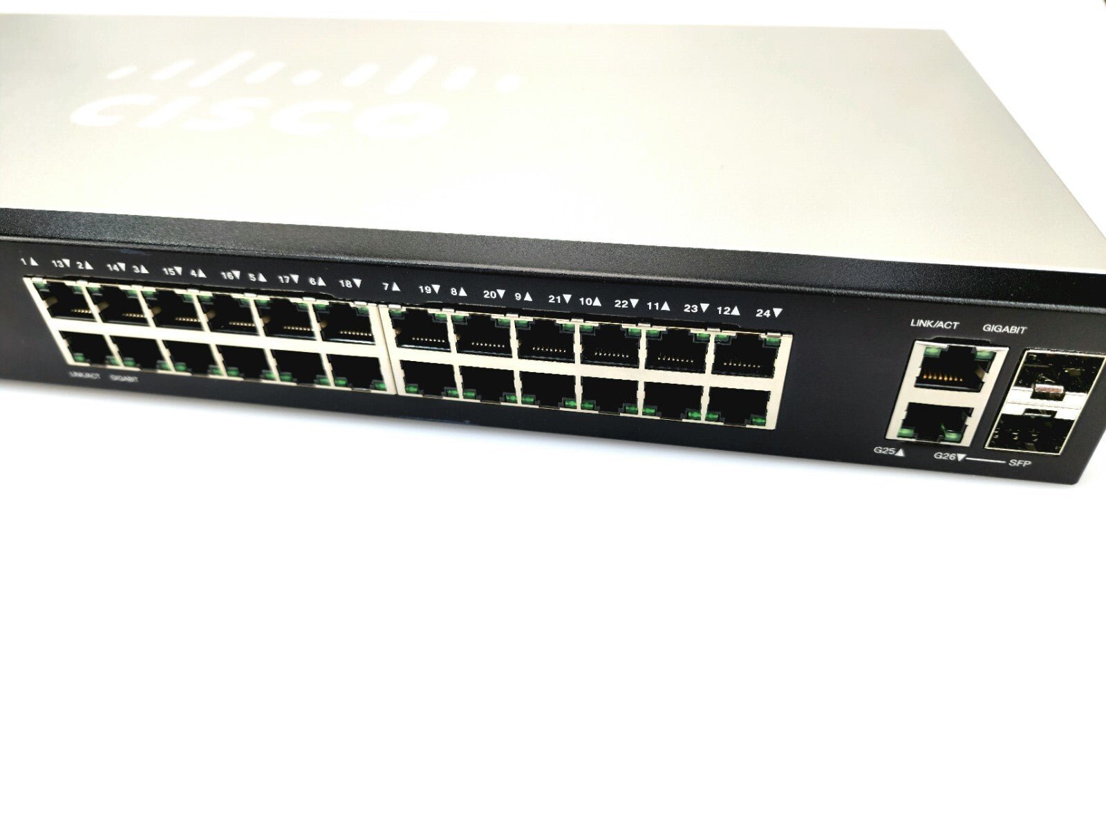 Cisco SG220 - 26P 26 Port Gigabit PoE Power Over Ethernet Smart Switch - FIXgenie