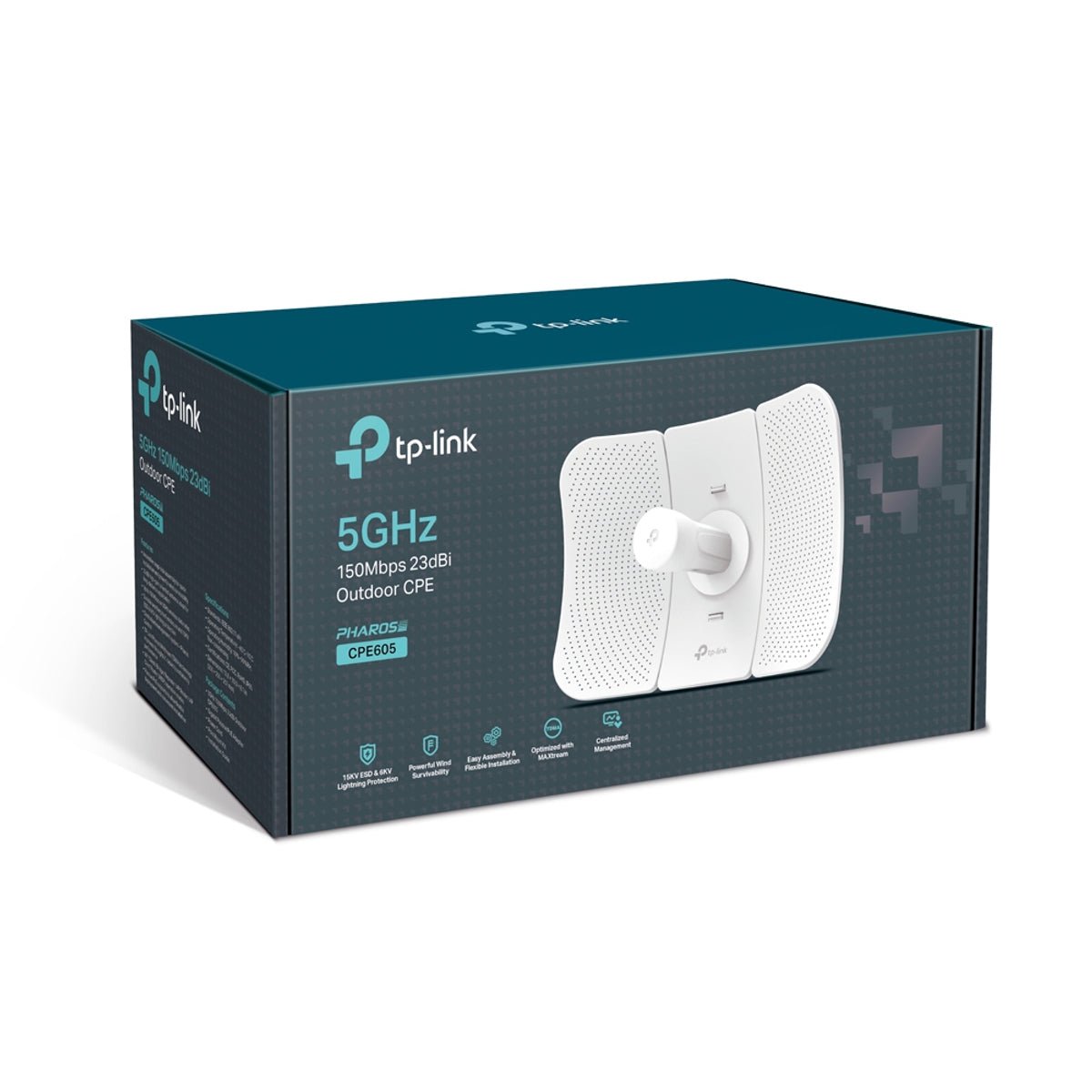 TP - LINK (CPE605) 5GHz 150Mbps 23dbi Outdoor Wireless Access Point, Passive PoE, Weatherproof - FIXgenie