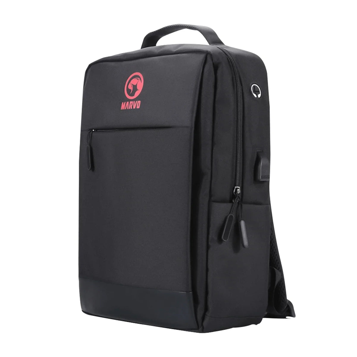 Marvo Scorpion Urbano 20 Black Waterproof 15.6 Inch Laptop Backpack with USB Charging Port (Black) - FixGenie
