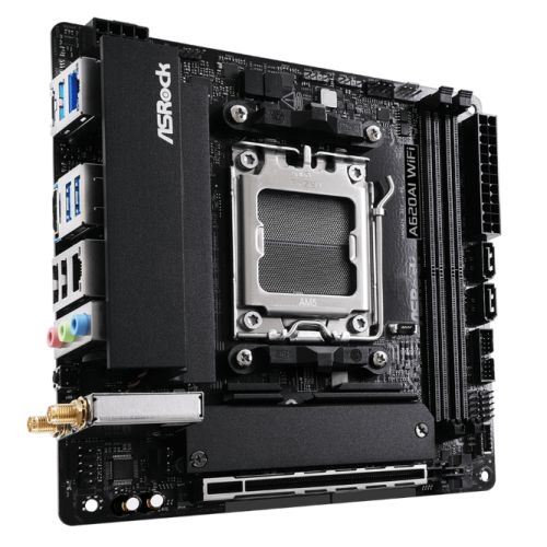 Asrock A620AI WIFI, AMD A620A, AM5, Mini ITX, 2 DDR5, HDMI, Wi - Fi 6E, 2.5G & GB LAN, 2x M.2 - FIXgenie