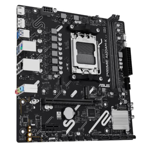 Asus PRIME A620AM - K, AMD A620A, AM5, Micro ATX, 2 DDR5, HDMI, DP, GB LAN, 1x M.2 - FIXgenie