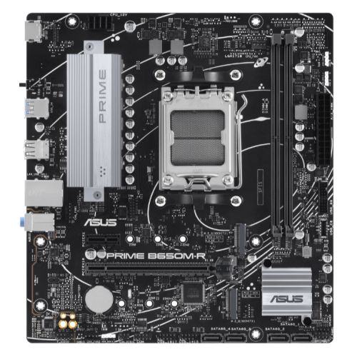 Asus PRIME B650M - R, AMD B650, AM5, Micro ATX, 2 DDR5, HDMI, 2.5G LAN, PCIe4, 2x M.2 - FIXgenie