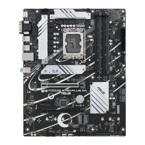 Asus PRIME B760 - PLUS D4, Intel B760, 1700, ATX, 4 DDR4, VGA, HDMI, DP, 2.5G LAN, PCIe5, 3x M.2 - FIXgenie