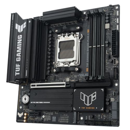Asus TUF GAMING B850M - PLUS II, AMD B850, AM5, Micro ATX, 4 DDR5, HDMI, DP, 2.5G LAN, 3x M.2 - FIXgenie