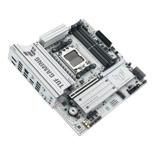 Asus TUF GAMING B850M - PLUS WIFI7 W, AMD B850, AM5, Micro ATX, 4 DDR5, HDMI, DP, Wi - Fi 7, 2.5G LAN, 3x M.2, White - FIXgenie