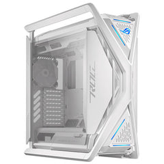Asus ROG Hyperion GR701 Gaming Case w/ Glass Windows, E - ATX, 4x 14cm Fans, Dual 420mm Radiator Support, USB - C (60W FC), Fan Hub & Lighting Panel, White - FIXgenie