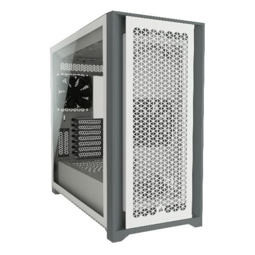 Corsair 5000D Airflow Gaming Case w/ Glass Window, E - ATX, 2 x AirGuide Fans, High - Airflow Front Panel, USB - C, White - FIXgenie