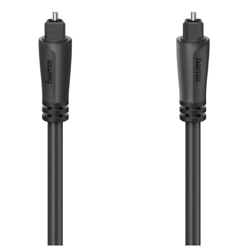 Hama Audio Optical Fibre Cable, ODT Plug (Toslink), 0.75 Metre - FIXgenie