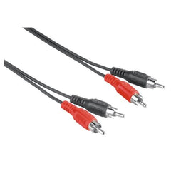 Hama 2x RCA Plugs to 2x RCA Plugs, 1.5 Metre - FIXgenie