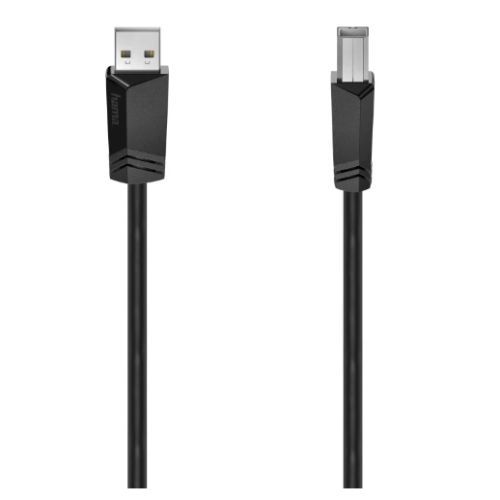 Hama USB - A to USB - B Cable, USB 2.0, 3 Metre, Black - FIXgenie