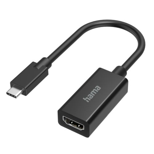 Hama USB - C Male to HDMI Female Cable, Ultra - HD 4K, Black - FIXgenie