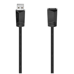 Hama USB 2.0 Extension Cable, Male to Female, 1.5 Metre, Black
