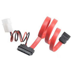 Akasa SATA Cable For Slimline Opticals, SATA+Molex to Mini SATA Power & Data, 40cm - FIXgenie