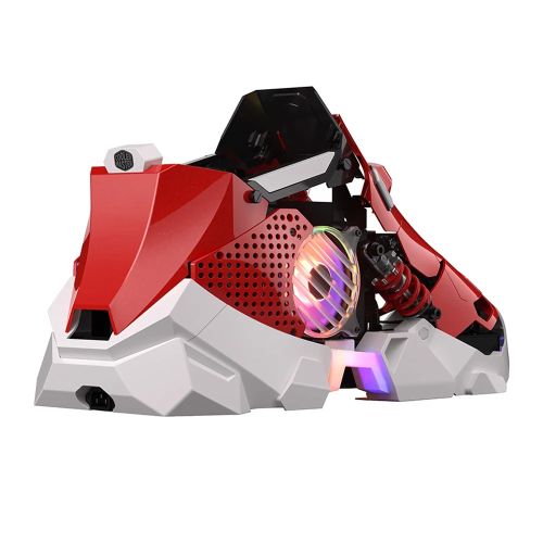Cooler Master Sneaker X Mini ITX ARGB Case, 360mm AIO Cooler, 850W PSU & 1x PWM Fan Included, ARGB Controller, Classic Red - FIXgenie