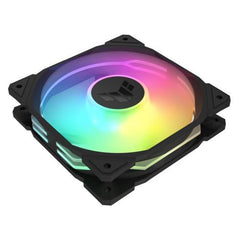 Asus TUF Gaming TR120 ARGB Reverse Blade 120mm PWM Case Fan, Hydraulic Bearing, 28mm Frame, Double - layer LED Matrix Design, 2000 RPM, Black - FIXgenie