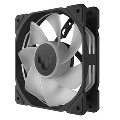 Asus TUF Gaming TR120 ARGB Reverse Blade 120mm PWM Case Fan, Hydraulic Bearing, 28mm Frame, Double - layer LED Matrix Design, 2000 RPM, Black - FIXgenie