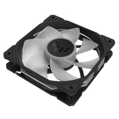 Asus TUF Gaming TR120 ARGB Reverse Blade 120mm PWM Case Fan, Hydraulic Bearing, 28mm Frame, Double - layer LED Matrix Design, 2000 RPM, Black - FIXgenie