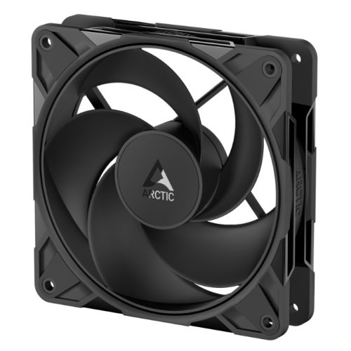 ARCTIC P12 Pro 120mm PWM Reverse Blade Case Fan w/ Cable Splitter, Fluid Dynamic Bearing, 500-3000 RPM, Black