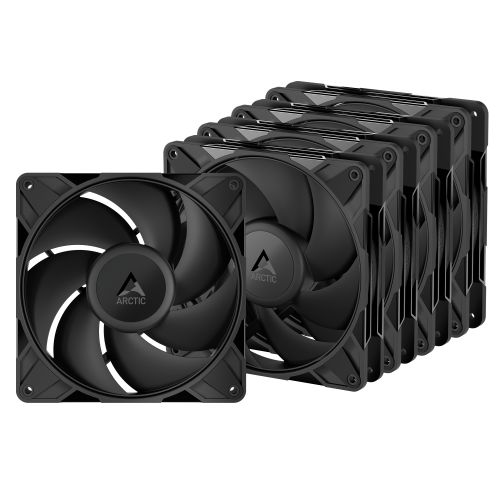 ARCTIC P14 Pro PST 14cm PWM Case Fan w/ Cable Splitter (5 Pack), Fluid Dynamic Bearing, 400 - 2500 RPM, Black - FIXgenie