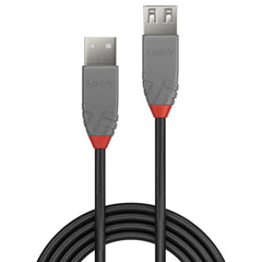 Lindy 36703 2m USB 2.0 Type A Extension Cable, Anthra Line - FIXgenie