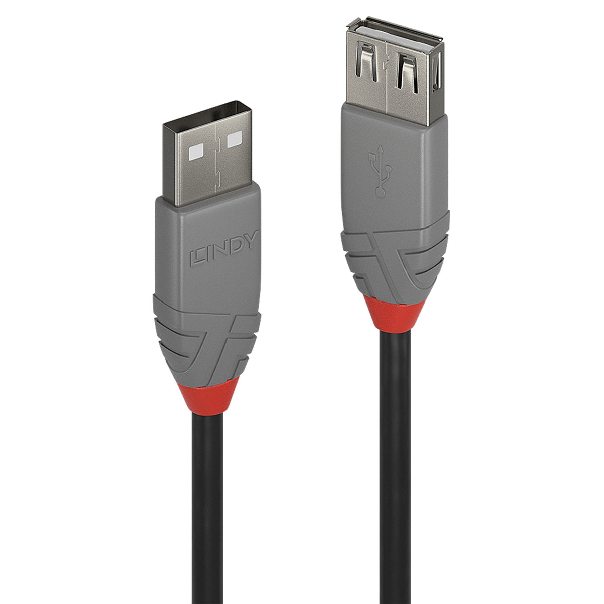 Lindy 36703 2m USB 2.0 Type A Extension Cable, Anthra Line - FIXgenie