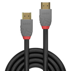 Lindy 36964 3m HDMI (M) 2.0 High Speed Anthra Line 4096x2160@60Hz Cable with Ethernet - Black - FIXgenie