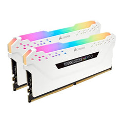 Corsair Vengeance RGB Pro 16GB Kit (2 x 8GB), DDR4, 3200MHz (PC4 - 25600), CL16, XMP 2.0, White - FIXgenie