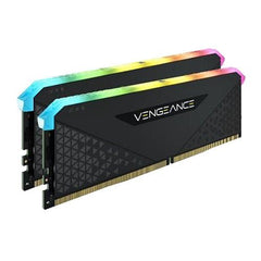 Corsair Vengeance RGB RS 32GB Memory Kit (2 x 16GB), DDR4, 3200MHz (PC4 - 25600), CL16, XMP 2.0, 6 LEDs, Black - FIXgenie