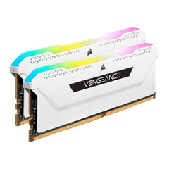 Corsair Vengeance RGB Pro SL 32GB Kit (2 x 16GB), DDR4, 3600MHz (PC4 - 28800), CL18, XMP 2.0, White - FIXgenie