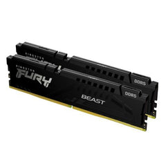 Kingston Fury Beast 16GB Kit (2 x 8GB), DDR5, 5200MHz, CL36, 1.25V, ECC, PMIC, AMD EXPO & Intel XMP 3.0, Black, DIMM Memory - FIXgenie