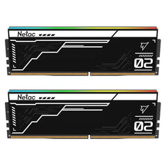 Netac Shadow II RGB Black 32GB Kit (2 x 16GB), DDR5, 5600MHz, CL40, AMD EXPO & Intel XMP 3.0, ECC, PMIC, DIMM Memory